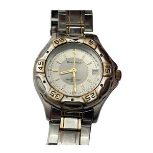 Vintage Hugo Max Sport Watch 18kt Gold Plated Tachymeter 3ATM - New Battery